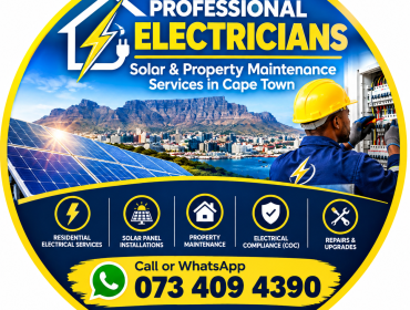 Professional Electricians, Solar & Property Maintenance Services in Cape Town